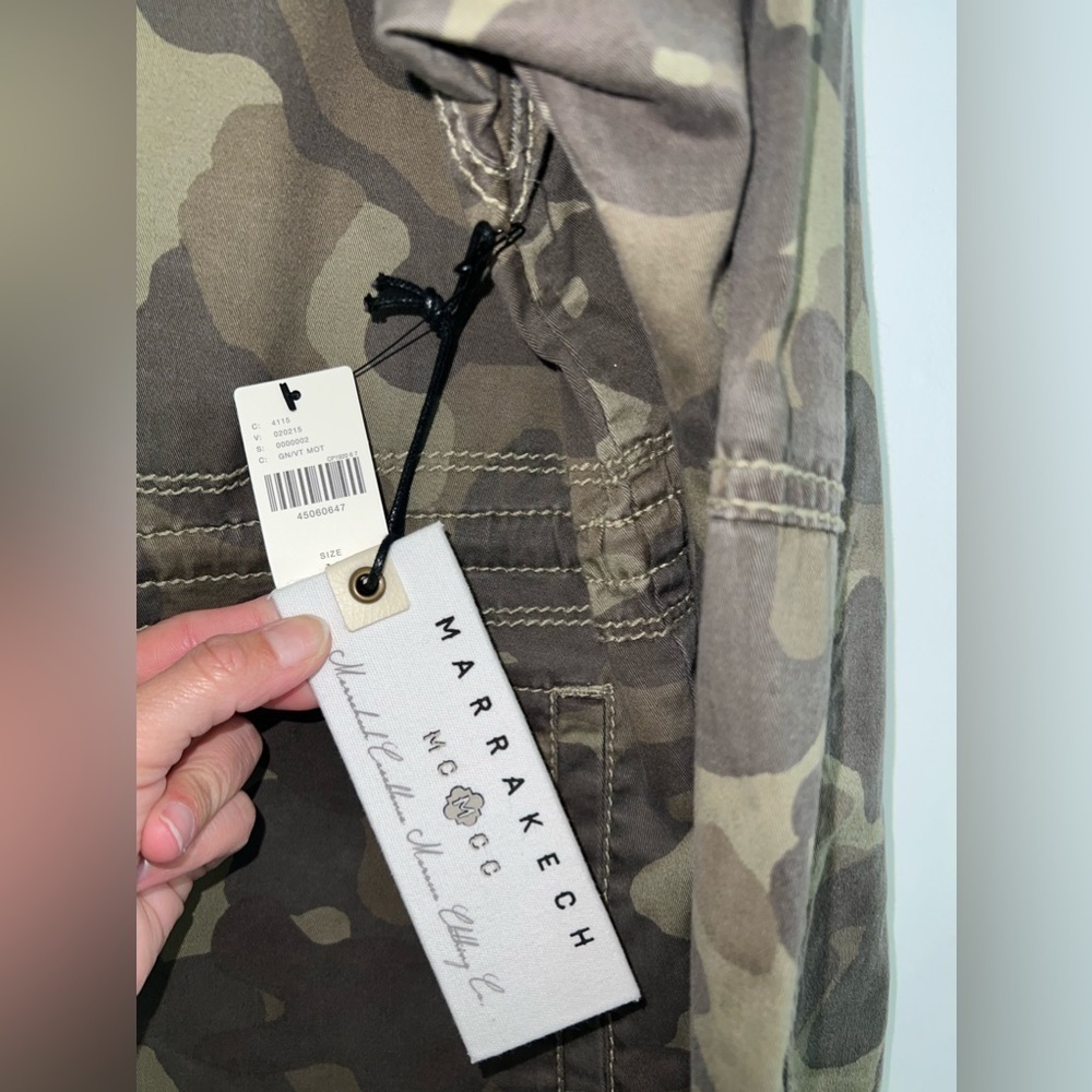 New✨Anthropologie Marrakech Camouflage Anorak Camo Jacket - Picture 11 of 11